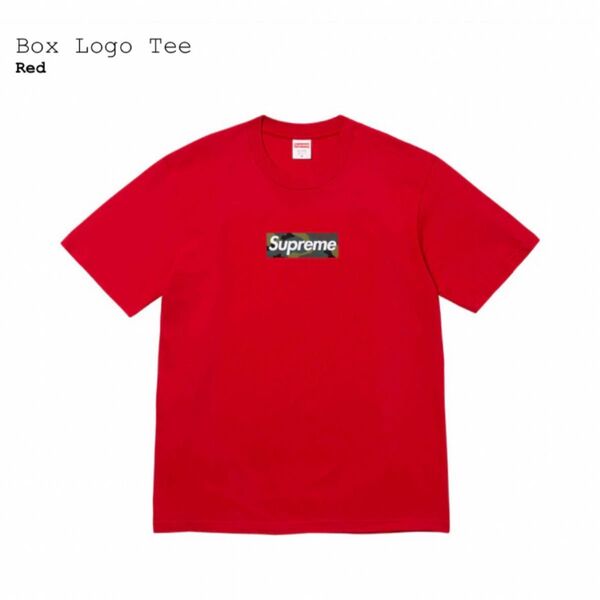 Supreme Box Logo Tee ボックス ロゴ Camo カモ 赤 M