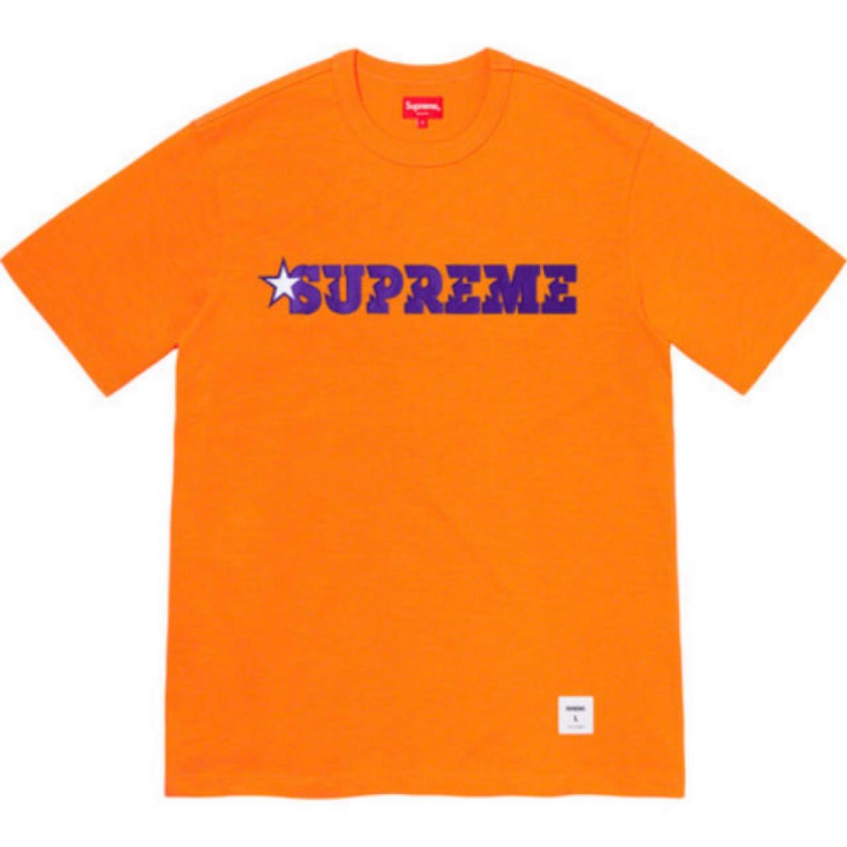 送料無料 M 赤 Supreme Overprint Knockout S/S Top Tee Bright