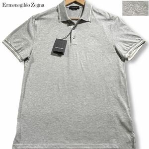  с биркой /XL размер * действующий Ermenegildo Zegna рубашка-поло с коротким рукавом олень. . лето summer Ermenegildo Zegna Golf . стрейч . изначальный Logo 