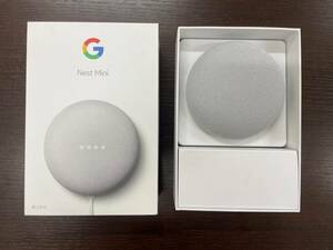 #28098　Google Nest Mini 第2世代 チョーク GA00638-JP スマートスピーカー グーグル 通電確認済み