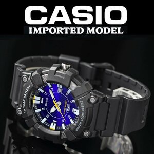 新品 逆輸入カシオ 最新作 10年電池搭載 軽さ50g 100m防水 サファイアブルーメタリック 腕時計 未使用 CASIO メンズ 激レア日本未発売