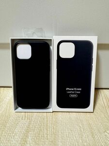 【新品・未使用】【新品・未使用】iPhone 13 mini レザーケース 純正 ミッドナイト