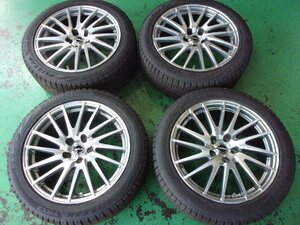 送料無料【lefinada】MOTION1　レクサス/LS専用アルミ☆8J×19+35　PCD120-5穴☆バリ山！BLIZZAK VRX2　245/45R19☆4本[冬用]LS600、LS460