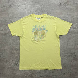 80s 90s マイアミマイス　マイアミバイス　パロディー　Tシャツ　ヘインズ　アメリカ製　サイズ　L