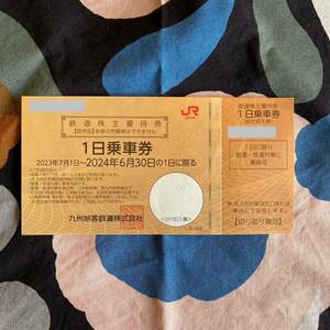 JR Kyushu stockholder hospitality 1 day passenger ticket JR Kyushu . customer railroad Kyushu . customer railroad 