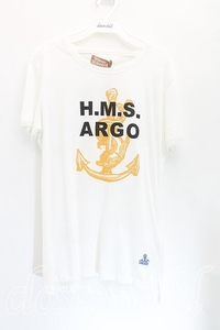 【USED】Vivienne Westwood / TS/H.M.S Tシャツ ヴィヴィアンウエストウッド ビビアンM 白 【中古】 H-24-03-17-039-ts-OD-ZH