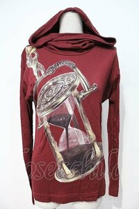 【USED】Vivienne Westwood / /砂時計ptフーディーカットソー 2 ボルドー 【中古】 I-24-04-20-046-to-HD-ZI