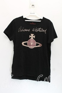 【USED】Vivienne Westwood / オーブptTシャツ ヴィヴィアンウエストウッド ビビアン1 黒 【中古】 H-24-06-02-104-ts-OD-ZH