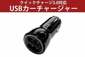 USBカーチャージャー シガーソケット変換 ２ポート 3.1A 対応 急速充電 高速充電 12V 24V 