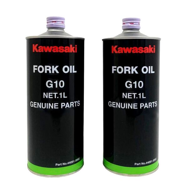【2本セット】カワサキ純正フォークオイルG10 (1L) J44091-0002【新品・未開封】