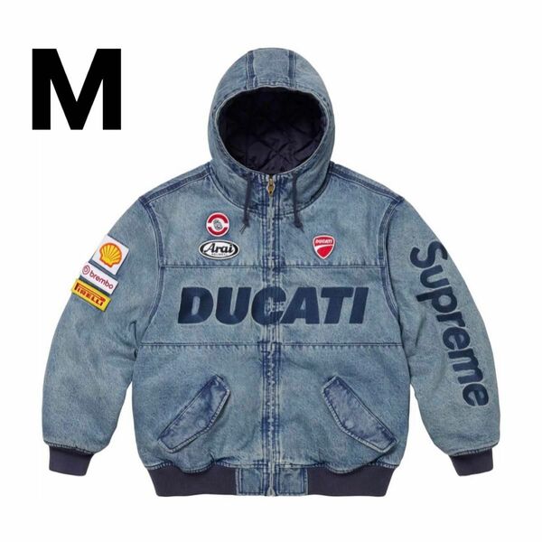 Mサイズ Supreme/Ducati Hooded Racing Jacket Denim 