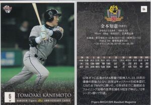 ●2015BBM/阪神 80周年 【金本 知憲】 BASEBALL CARD No.６４ R4