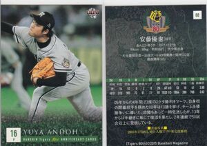 ●2015BBM/80周年 【安藤 優也】 BASEBALL CARD No.6８：阪神 R4