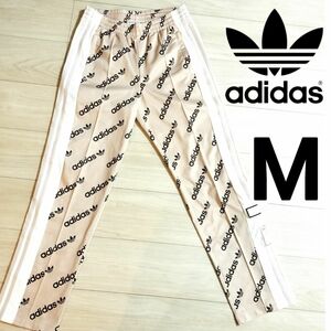 adidas ピンク 総柄 アディブレイク スナップパンツ ジャージ 女性M アディダス イージーパンツ トラックパンツ