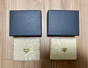 【yoshinob ヨシノブ 】空箱 巾着 2箱セット 箱 アクセサリーケース 保存袋　ジュエリーケース