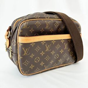 【M0601】LOUIS VUITTON ルイヴィトン リポーター PM M45254 モノグラム ショルダーバッグ ブラウン