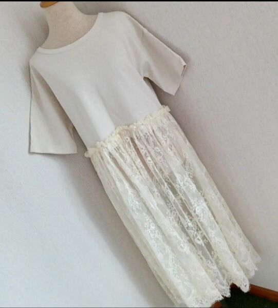 MOUSSY レースワンピース ドッキングワンピース