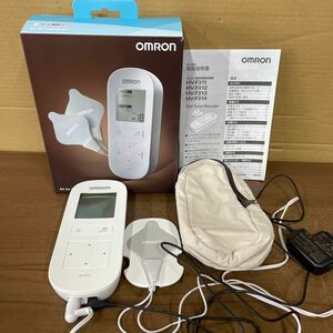 UTs340 【通電OK】 OMRON オムロン 温熱低周波治療器 Heat Pulse Massager HV-F312 ホワイト 現状品