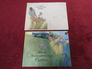 * GM CADILLAC 1971 Showa era 46 large size master z Golf collaboration catalog envelope attaching *