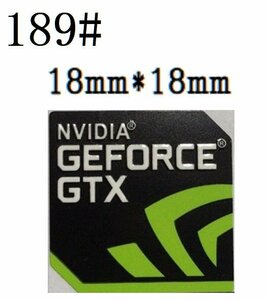 189# [NVIDIA GEFORCE GTX] emblem seal #18*18.# conditions attaching free shipping 