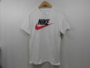 2023年 NIKE ナイキ The Nike Tee ビッグロゴプリント Tシャツ 半袖 丸首 トップス ホワイト 白 Mサイズ