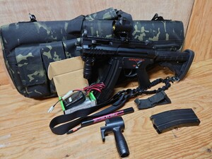  Tokyo Marui high cycle electric gun H&K MP5K (krutsu) HC M4 stock custom, other extra attaching!