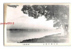 Xt8533●山梨 山中湖の富士山【絵葉書】
