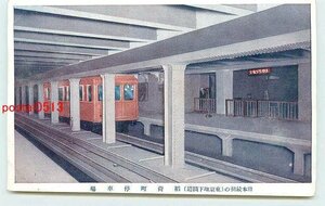 Xh5085●東京 地下鉄道 稲荷町停車場【絵葉書】