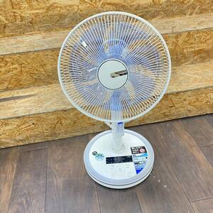 送料無料g30817 YUASA ユアサ DCリビング 扇風機 YTD3418E6WS 暑さ対策 熱中症対策 空気循環 エアコン効率UP リモコン付き