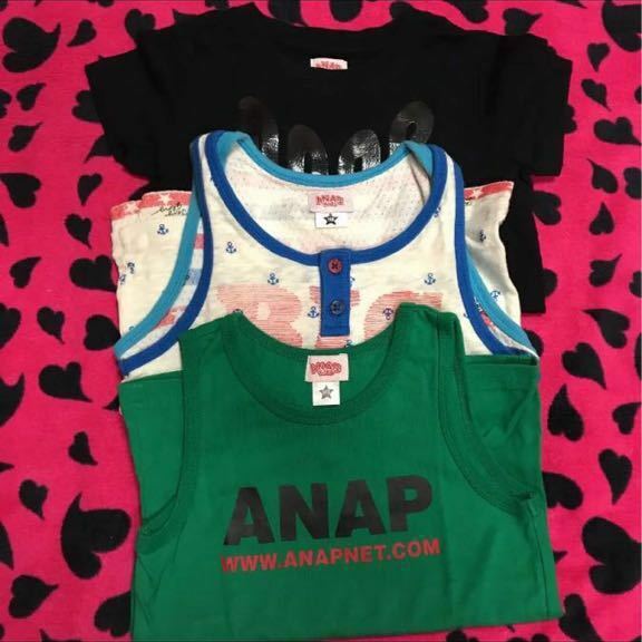 ANAP kids Tシャツ&タンクトップ110 3点set