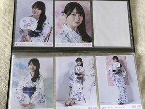  Nogizaka 46 life photograph 2023.July-II юката ....5 листов полный comp комплект 