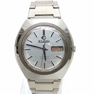 [9304-012S]　ELGIN　機械式 腕時計 【中古】 現状販売　稼働品　エルジン　デイデイト　ステンレス　本体のみ