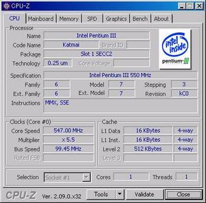 INTEL PentiumIII 550 MHz SECC2 (Slot1) *CPU cooler attaching *