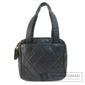 CHANEL シャネル ココマーク ミニバッグ マトラッセ ゴールド金具 ハンドバッグ ラムスキン レディース 中古