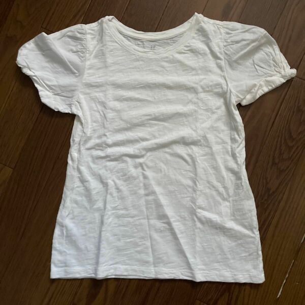 GAP 女の子　XL 150サイズ　Tシャツ　白　ホワイト　ぽわん袖　 カットソー 半袖Tシャツ