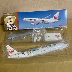 ■JALUX 1/130 JAL B737-800 JALハッピージャーニーエクスプレス スナップフィットモデル【未使用品】■Duffy 東京ディズニーシー