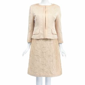  unused class Courrges Courreges ensemble jacket One-piece beige stylish lady's 