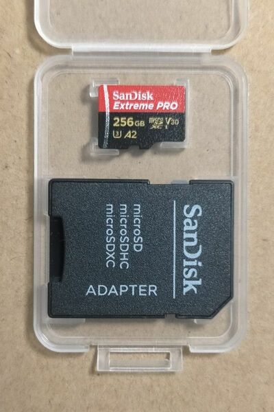 MicroSDXCカード 256GB　 読取最大200MB/s SanDisk Extreme PRO 新パッケージ