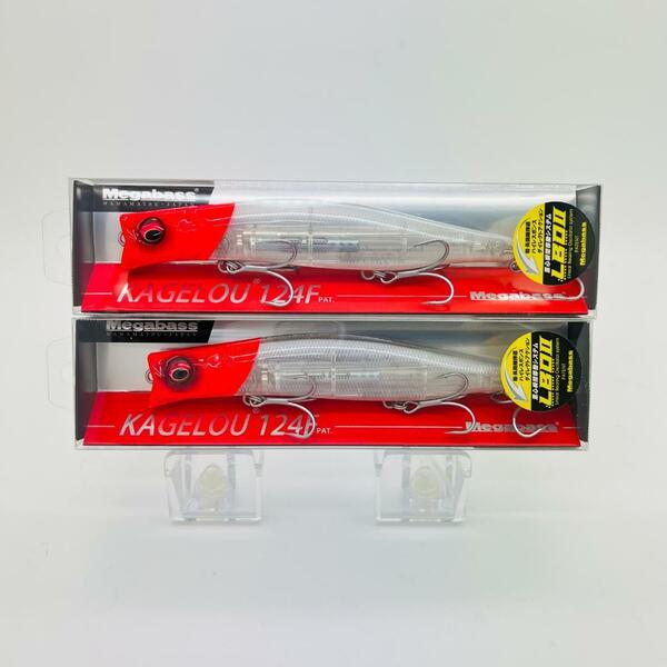 新品 Megabass メガバス KAGELOU KAGELOU 124F カゲロウ カゲロウ 124F GP RED HEAD GP レッドヘッド ２点セット