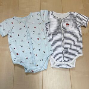 ベビー夏服 3〜6ヶ月 69cm 綿100% 2枚セット