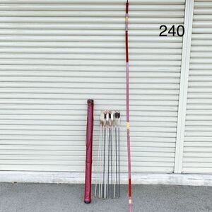 5SA099 bow bow . direct heart bow arrow 12 pcs set archery total length 215cm Z79988 used present condition goods 