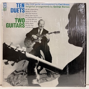 ●即決LP George Barnes Carl Kress / Ten Duets for Two Guitars mmo4011 j41285 ジャズ・ギター教則物 米オリジ シュリンク ブックレット