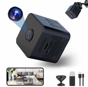  small size camera security camera WIFI with function recording video recording .. monitoring moving body detection wide-angle interior security camera monitoring camera IOS/Android correspondence Japanese owner manual attaching 