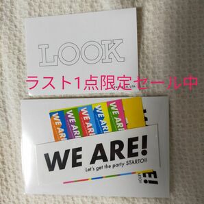 週末タイムセール中【クーポン可☆ラスト1点】WE ARE! ウィア魂　グッズ　ステッカーセット　ジャニーズ　