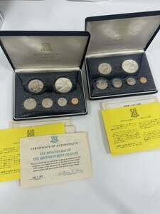 ＃12200 BRITISH VIRGIN ISLANDS イギリス領バージン諸島 貨幣 プルーフコイン 銀貨 含む ６個入り2セット 1974年版 フランクリンミント