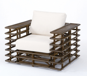 ラタンチェア アームチェア 籐椅子 座面高40センチ Y-2001 アジアン パーソナルチェア