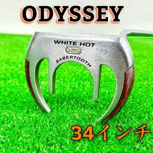 ODYSSEY オデッセイ WHITE HOT XG ホワイトホット Sabertooth セイバートゥース パター 34インチ ネオマレット型