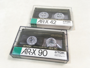 TDK AR-X 42、90、カセットテープ 42分、90分 2本セット 現状品、動作品【送料無料】