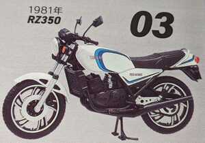 03.YAMAHA　1981年 RZ350　ヴィンテージバイクキットVol.11　RZ250/350　1/24　ヤマハ　エフトイズ　F-toys