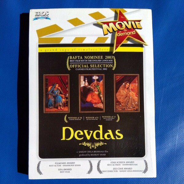 【インド 映画】devdas/DVD シャー・ルク・カーン アイシュワリヤ・ライボリウッド ロマンス ドラマ ソング ダンス マサラ ヒンディー